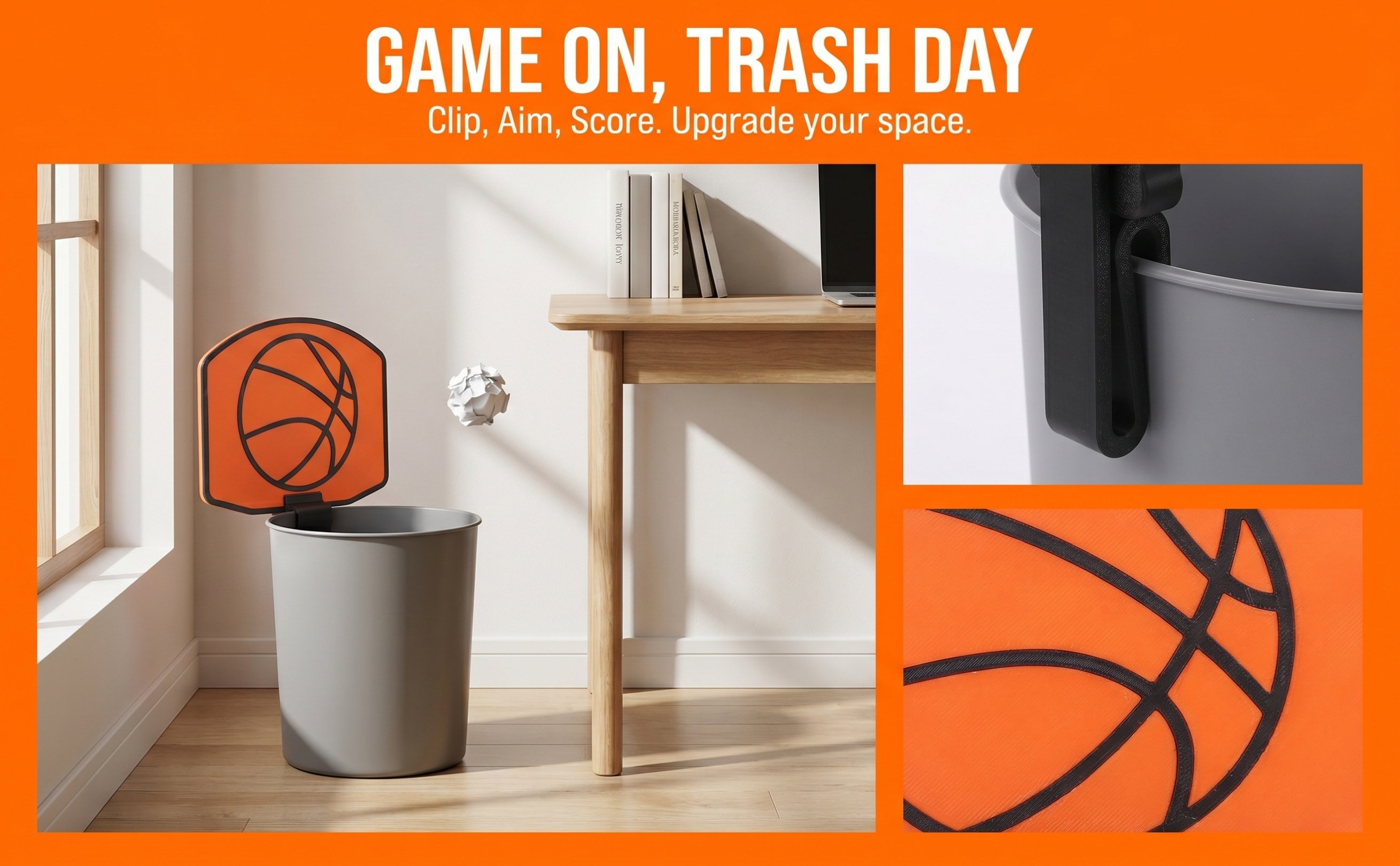 Basketball Hoop - Mini cesto de basquete com fixação