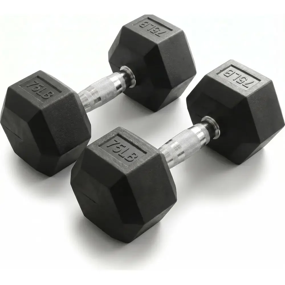 Dumbbell Set - Conjunto de halteres hexagonais de 500-550