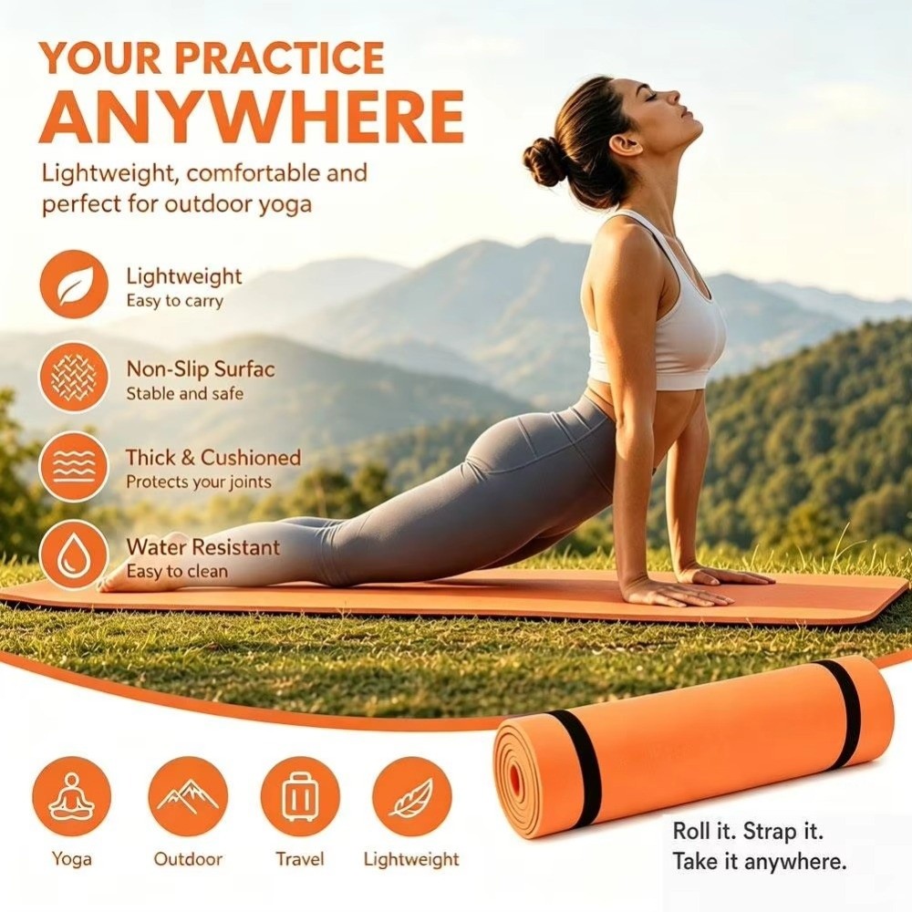 Tapete antiderrapante multicol - Yoga Mat avaliação e preço