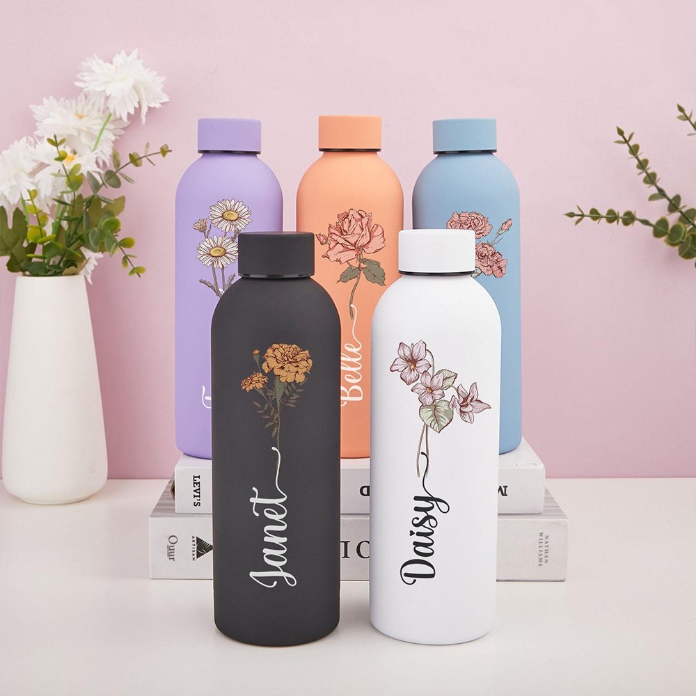 Garrafa de Água Floral Persona - Sports Water Bottle Insulated avaliação e preço