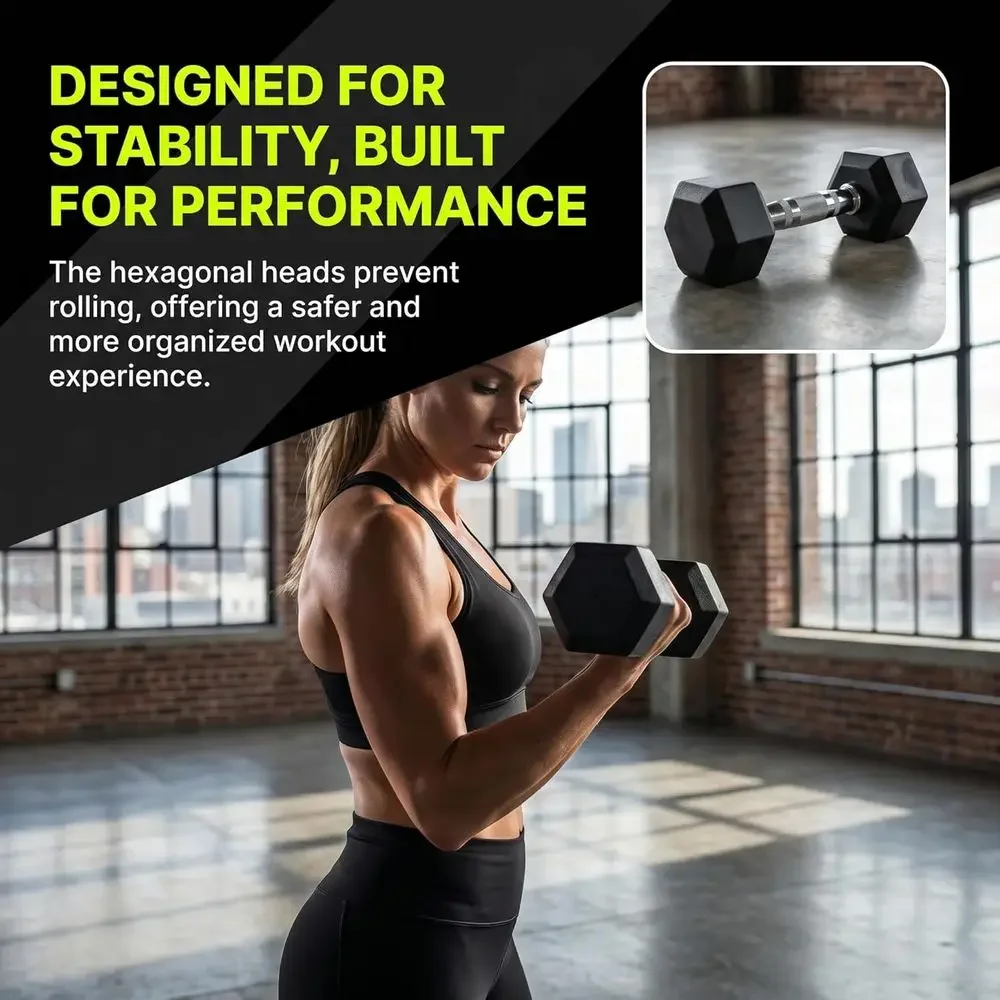 Conjunto de halteres hexagonai - Dumbbell Set avaliação e preço